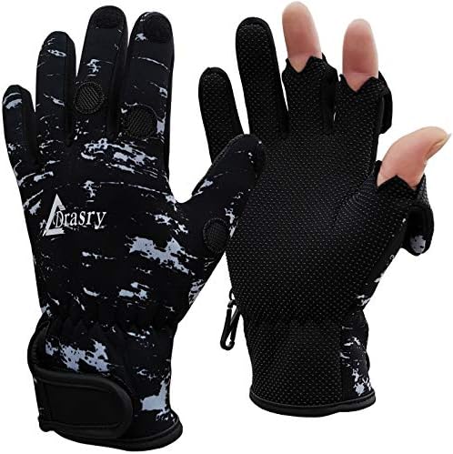 Drasry Neoprene Ice Fishing Gloves